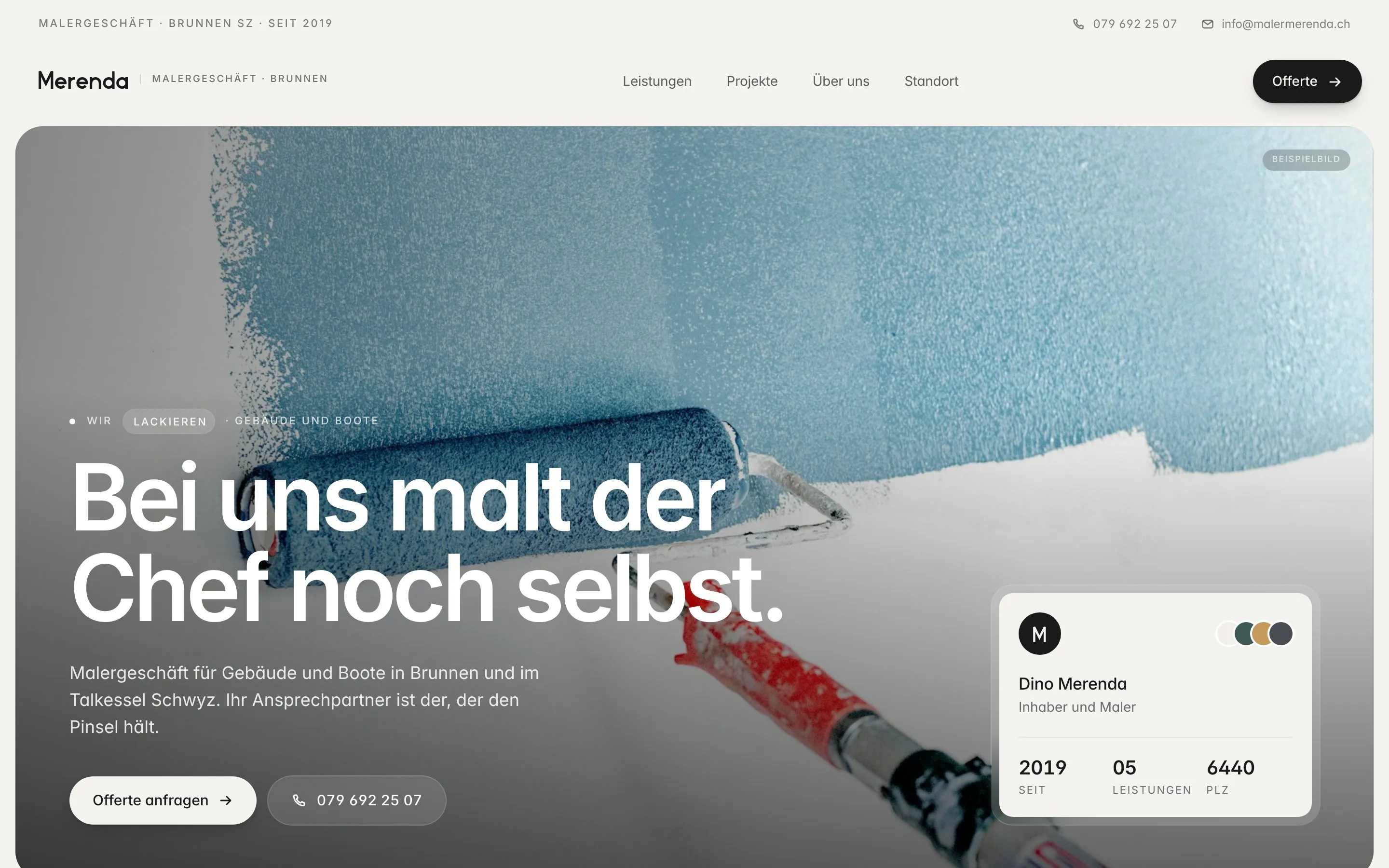 Maler Merenda homepage