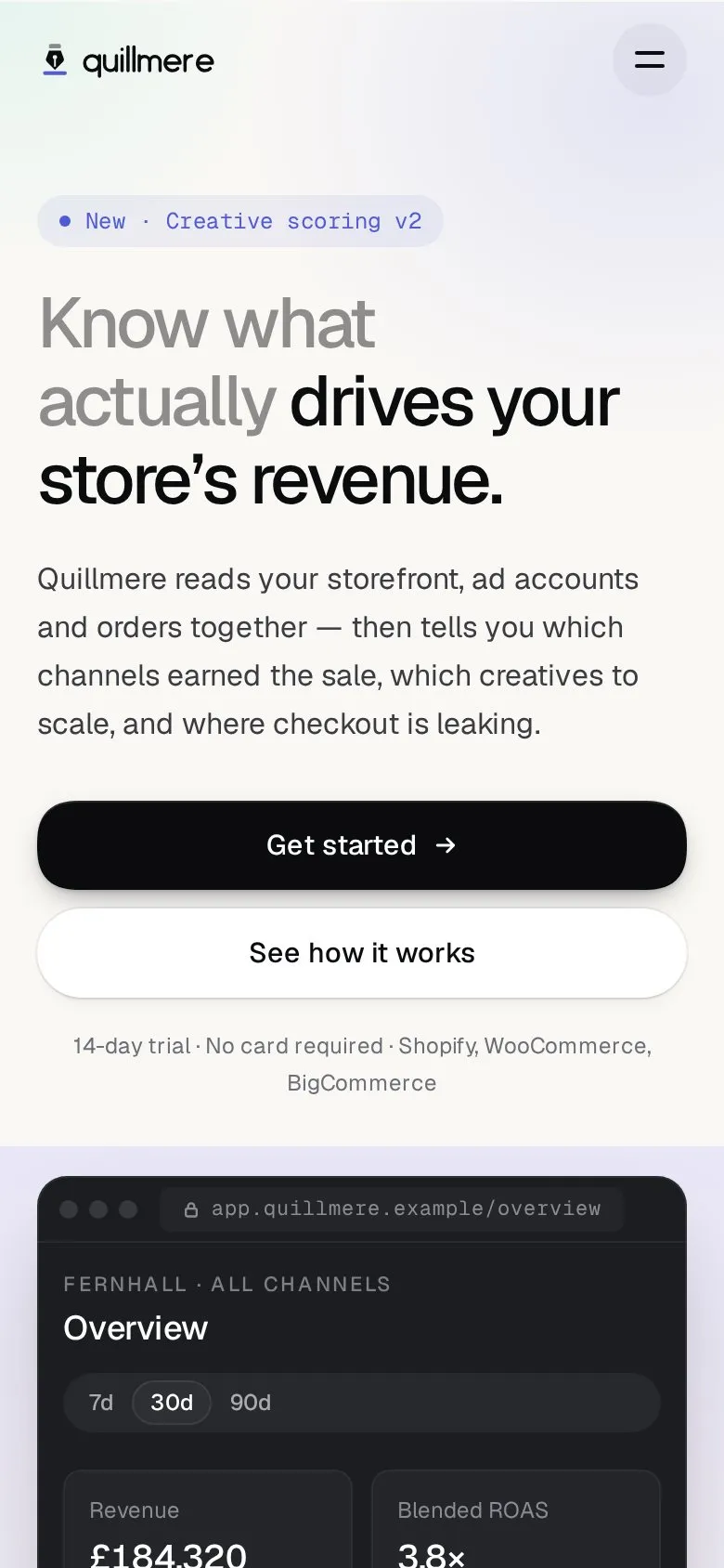 Quillmere on a phone